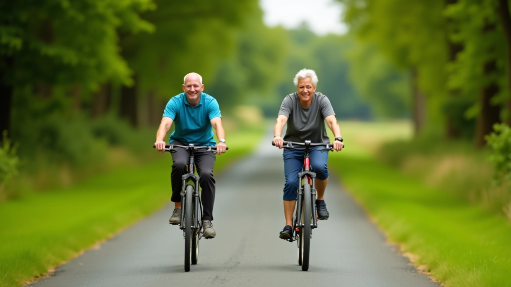 Cyclists riding on a tree-lined greenway